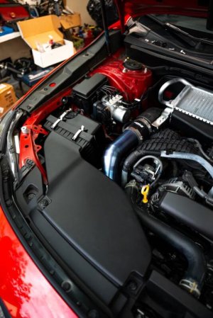 Subaru WRX Performance Air Intake - Torque Solution - Titanium Top Mount Charge Pipe - Brushed - `22-`27